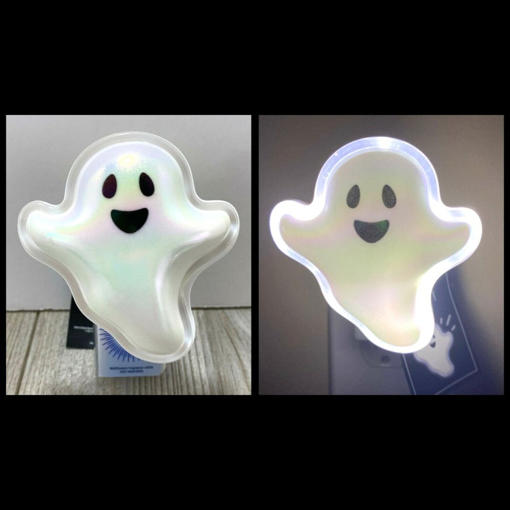 Bath & Body Works Neon Iridescent Ghost Halloween Wallflowers Plug In Nightlight